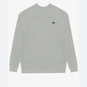 P448 You Can Surf Later Pullover Organic Crew Neck Oversized Unisex Sweatshirt